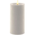Stumpenkerze LED &Oslash;7,5/H15 cm, Velour/Irory