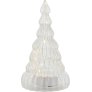 Lichterdekoration Baum H23,5 cm, Klar/Weiß