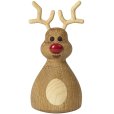 Rentier Woozie 12 cm, Eiche