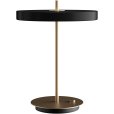 Akku-Tischleuchte LED H41,5 cm, Schwarz/Messing