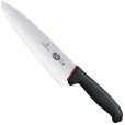 Kochmesser 20 cm, Schwarz/Rot