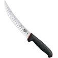 Metzgermesser mit Luftmesser  20 cm, Schwarz/Rot