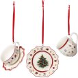 & Boch Toy's Delight Christbaumschmuck 3er Set 7 cm, Weiß