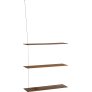 XL Regal 80 cm, Ger&auml;ucherte Eiche/Stahl