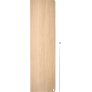 Regal 80 cm, Wei&szlig; Pigmentierte Eiche/Stahl