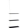 Regal XL 60 cm, Sort Eg/Messing