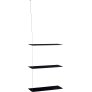 Regal XL 60 cm, Schwarzeiche/Stahl