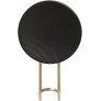 Schwarz/Satiniertes Messing