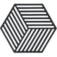 Hexagon Untersetzer Silikon, Schwarz