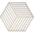 Hexagon Untersetzer Silikon, Warm Grey