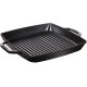 Grillpfanne mit Griff 33 cm, Schwarz