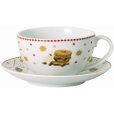 Tasse mit Untertasse 43 cl, Wei&szlig;