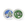 Teller-Set 19 cm, Zeichnung/Weihnachten