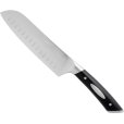 Santoku Messer mit Kullenschliff 18 cm