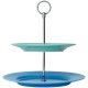 Color Etagere H27,5 cm, Blau/Grün