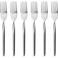 Kuchengabel 6er Set. 16 cm, Blankstahl
