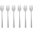 Kuchengabel 6er Set. 15,5 cm, Matt/Blankstahl