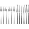 Steakbesteck/Grillbesteck 12-teilig, matt/Blankstahl