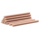 Stabkerze 12er Set 18 cm, Beige