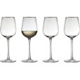 Gold Weißweinglas 4er Set 30 cl