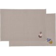 Das Tischset 2er Set 33x48 cm, Coffee Brown