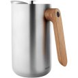Kaffeebereiter mit Isolierwirkung 1,0 L, Stahl/Eiche