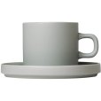Kaffeetasse mit Untertasse 2er Set. 20 cl, Mirage Gray