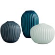 Minivase 3er Set, Hellblau