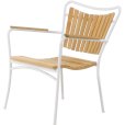 Lounge Chair, Weiß mit Teak