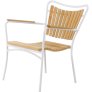 Lounge Chair, Weiß mit Teak