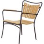 Lounge Chair, Anthrazit mit Teakholz