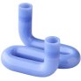 Kerzenständer H10 cm, Milchblau