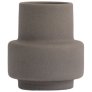 Vase aus Keramik H10 cm, Dark Stone