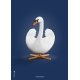 The Swan Poster 50x70 cm, Dunkelblau