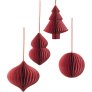 4er Set 9 cm, Pompeian Red
