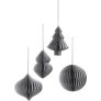 4er Set 9 cm, Silber