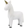Spardose Einhorn H15,5 cm, Weiß/Gold