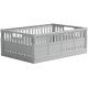 crate Maxi Faltbox 34x48 cm, Misty Grey