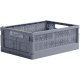 crate Midi Faltbox 24x34 cm, Blaugrau