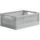 crate Midi Faltbox 24x34 cm, Misty Grey