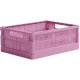 crate Midi Faltbox 24x34 cm, Soft Fuchsia