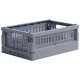 crate Mini Faltbox 17x24 cm, Blaugrau