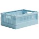 crate Mini Faltbox 17x24 cm, Kristallblau