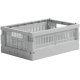 crate Mini Faltbox 17x24 cm, Misty Grey