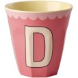 Alphabetbecher Vintage 25 cl, D/Lachs