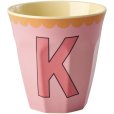 Alphabetbecher Vintage 25 cl, K/Pink