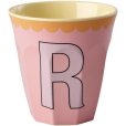 Alphabetbecher Vintage 25 cl, R/Pink