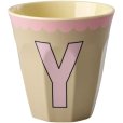 Alphabetbecher Vintage 25 cl, Y/Beige