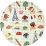 Kinder In Paris/Hellblau