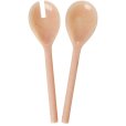 Salatbesteck 27 cm, Pink